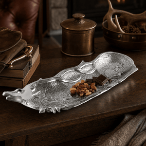 Arthur Court Antler Elk Herd Oblong Tray
