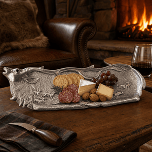 Arthur Court Antler Elk Herd Oblong Tray