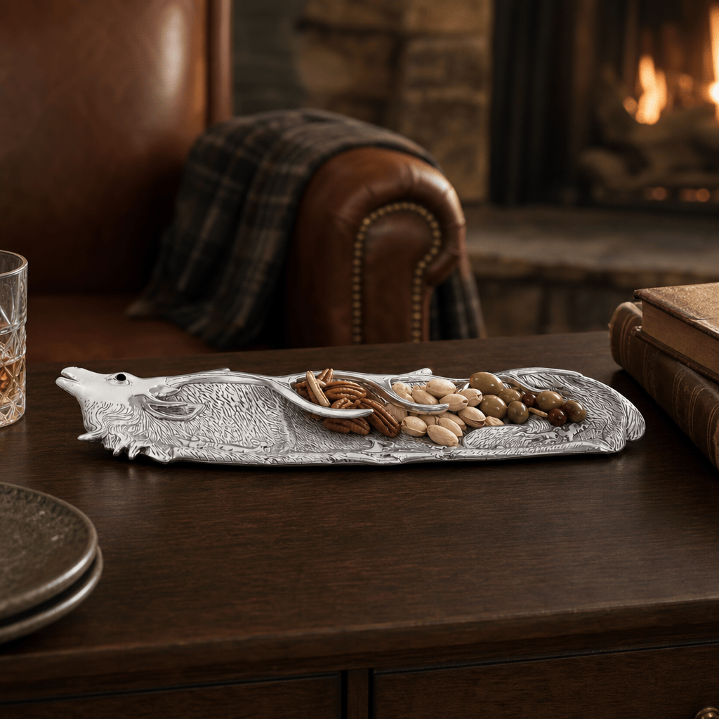 Arthur Court Antler Elk Herd Oblong Tray