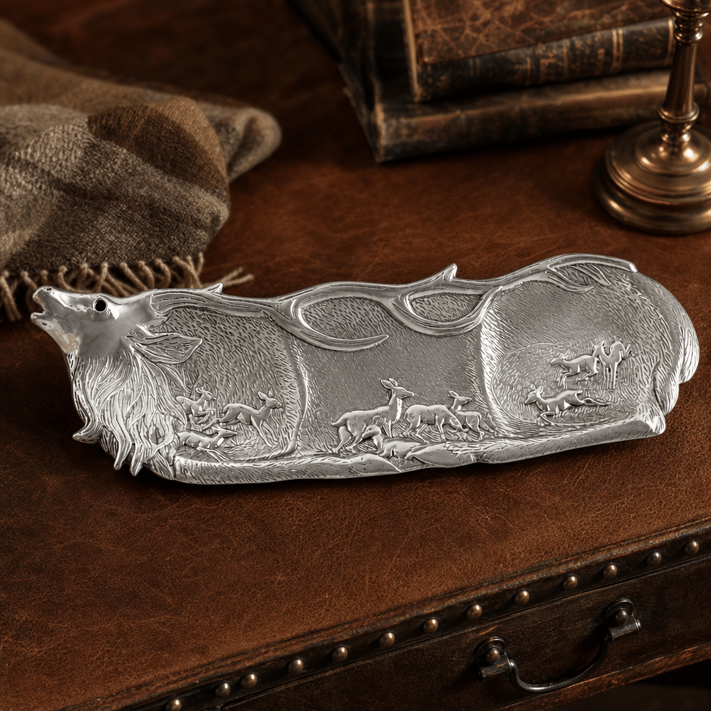 Arthur Court Antler Elk Herd Oblong Tray