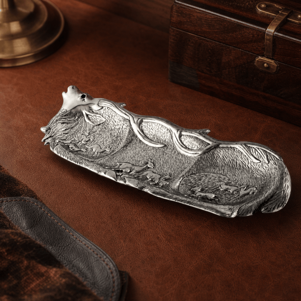 Arthur Court Antler Elk Herd Oblong Tray