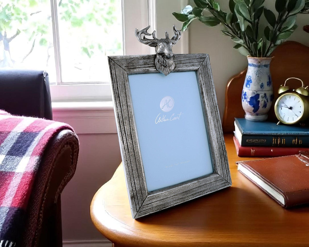 Arthur Court Antler Elk Mount Photo Frame