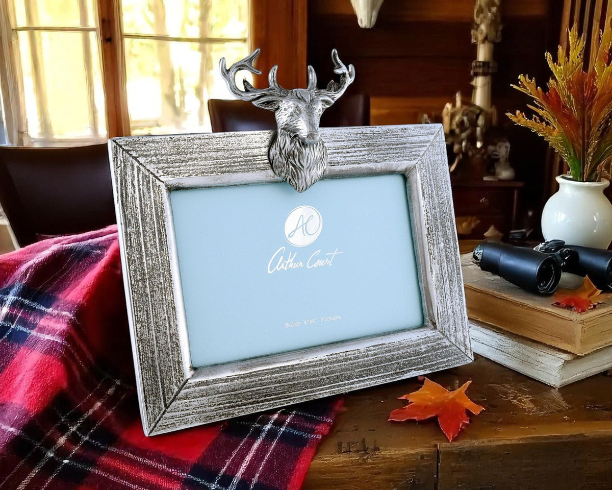 Arthur Court Antler Elk Mount Photo Frame