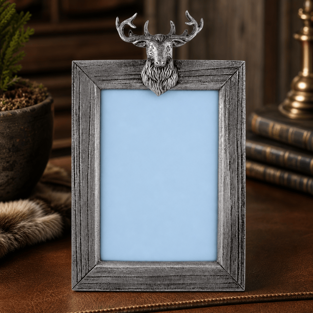 Arthur Court Antler Elk Mount Photo Frame