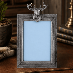 Arthur Court Antler Elk Mount Photo Frame