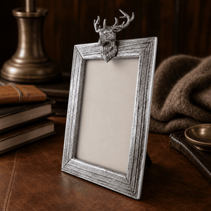 Arthur Court Antler Elk Mount Photo Frame