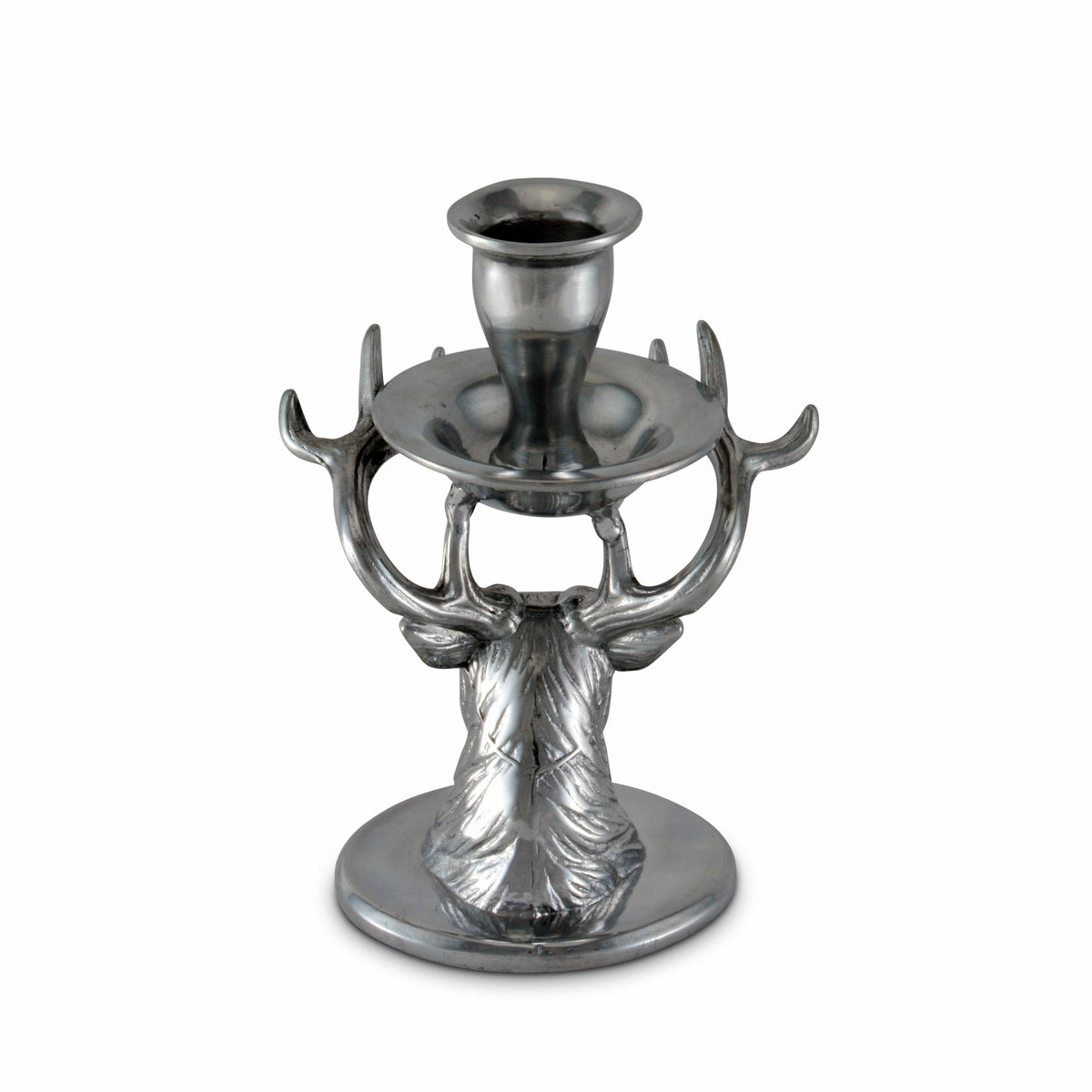Arthur Court Antler Elk Taper Candle Holders