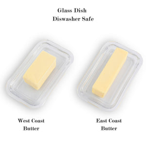 Arthur Court Antler Glass Butter Dish - Elk