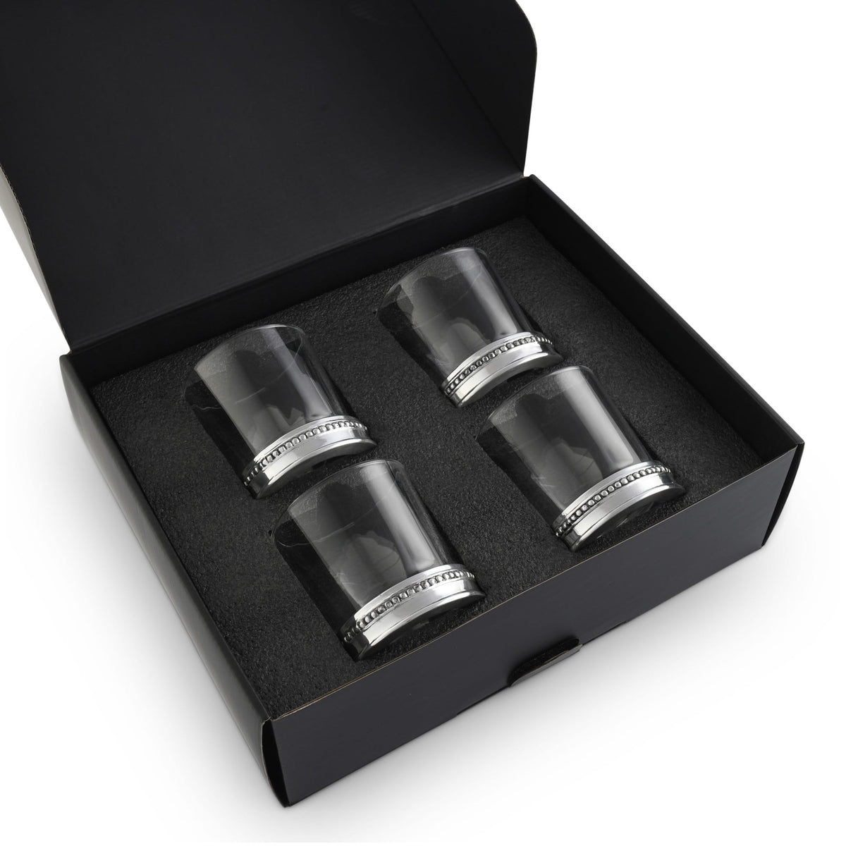 Arthur Court Bar Glasses Beaded Bar Glasses Set of 4