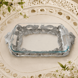 Arthur Court Bunny Bunny 3-Qt Casserole W/Pyrex