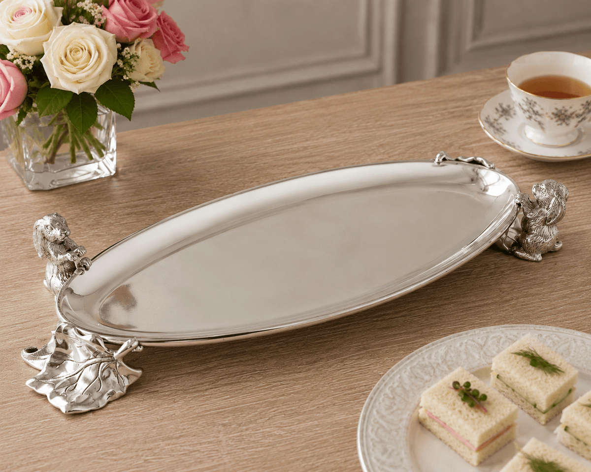Arthur Court Bunny Bunny Centerpiece Tray