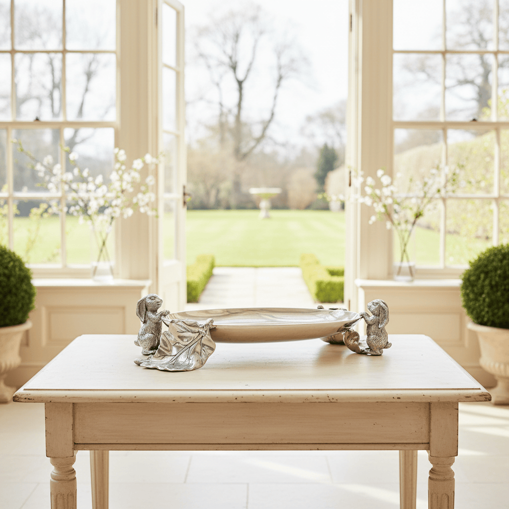 Arthur Court Bunny Bunny Centerpiece Tray