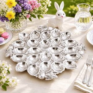 Arthur Court Bunny Bunny Deviled Egg Holder Large