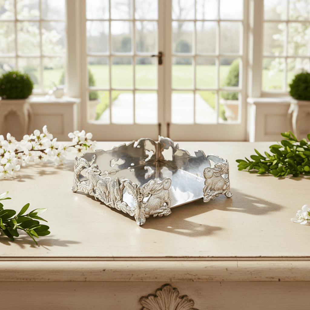 Arthur Court Bunny Bunny Luncheon Napkin Box