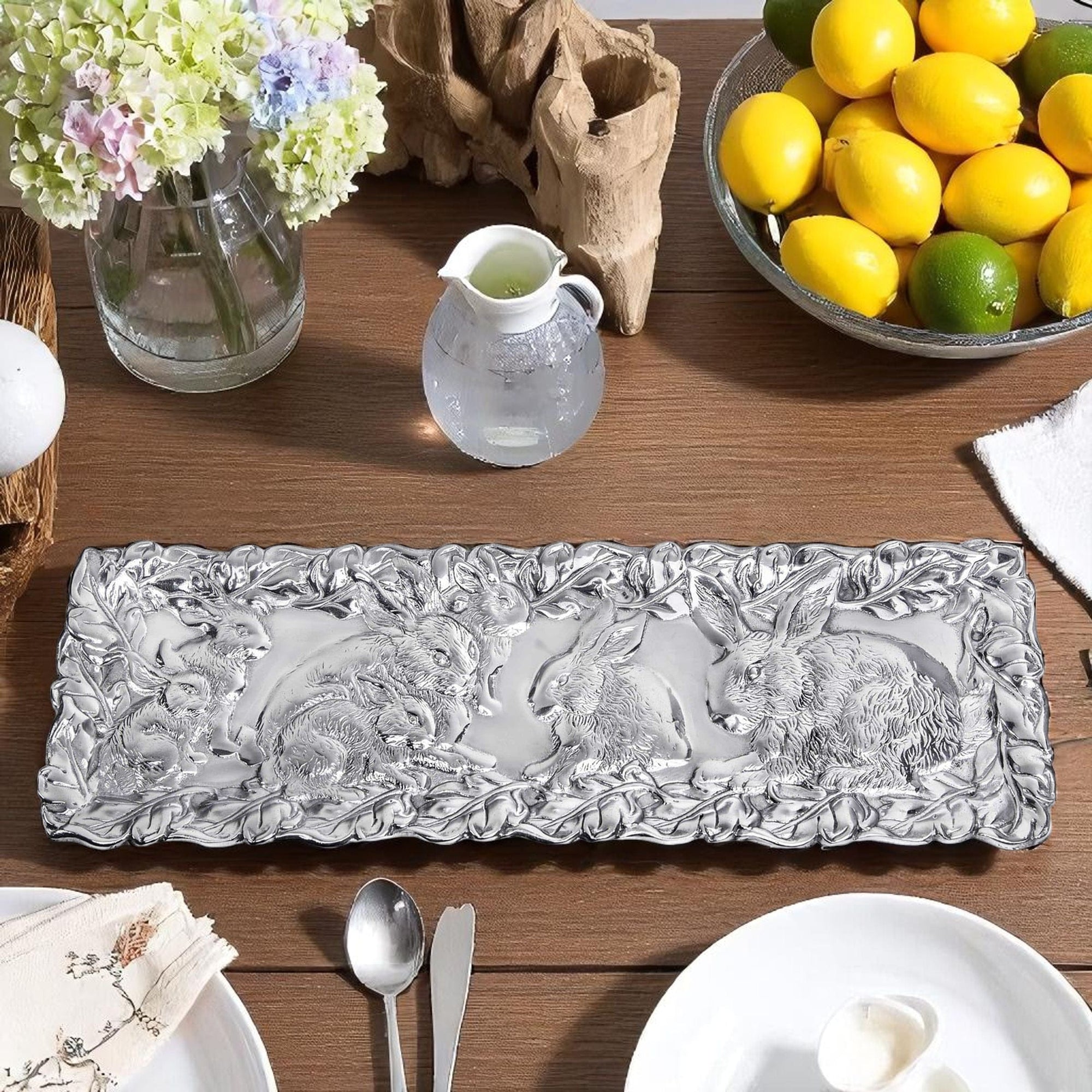 Arthur Court Bunny Bunny Oblong Tray