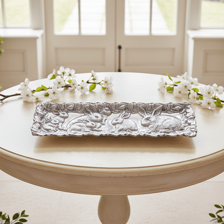 Arthur Court Bunny Bunny Oblong Tray
