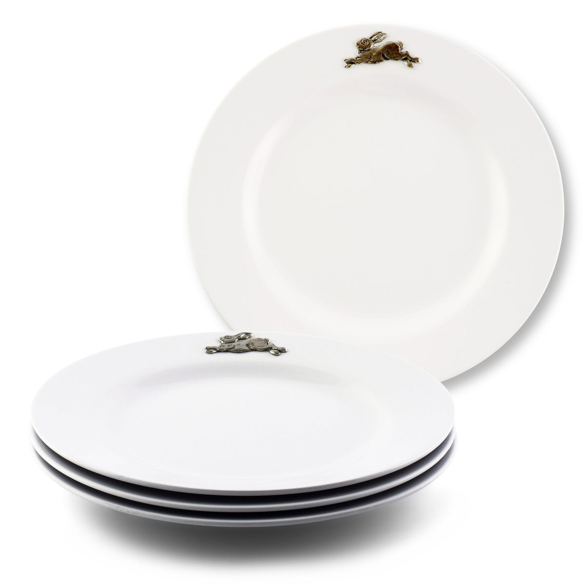 Arthur Court Bunny Bunny / Rabbit Melamine Lunch Plates - Set of 4