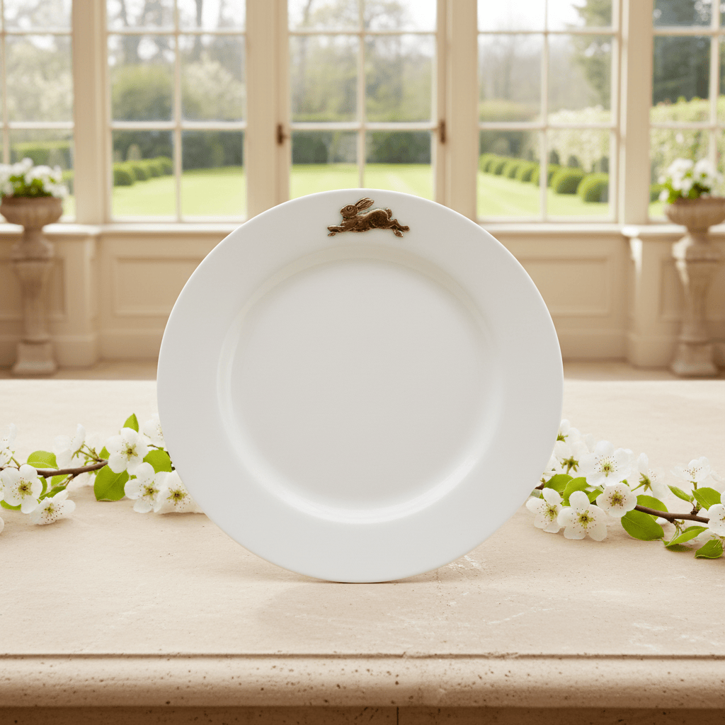 Arthur Court Bunny Bunny / Rabbit Melamine Lunch Plates - Set of 4