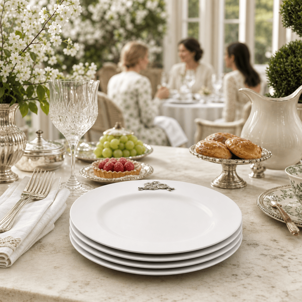 Arthur Court Bunny Bunny / Rabbit Melamine Lunch Plates - Set of 4