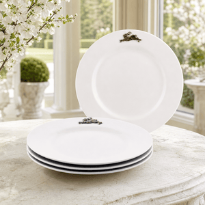 Arthur Court Bunny Bunny / Rabbit Melamine Lunch Plates - Set of 4