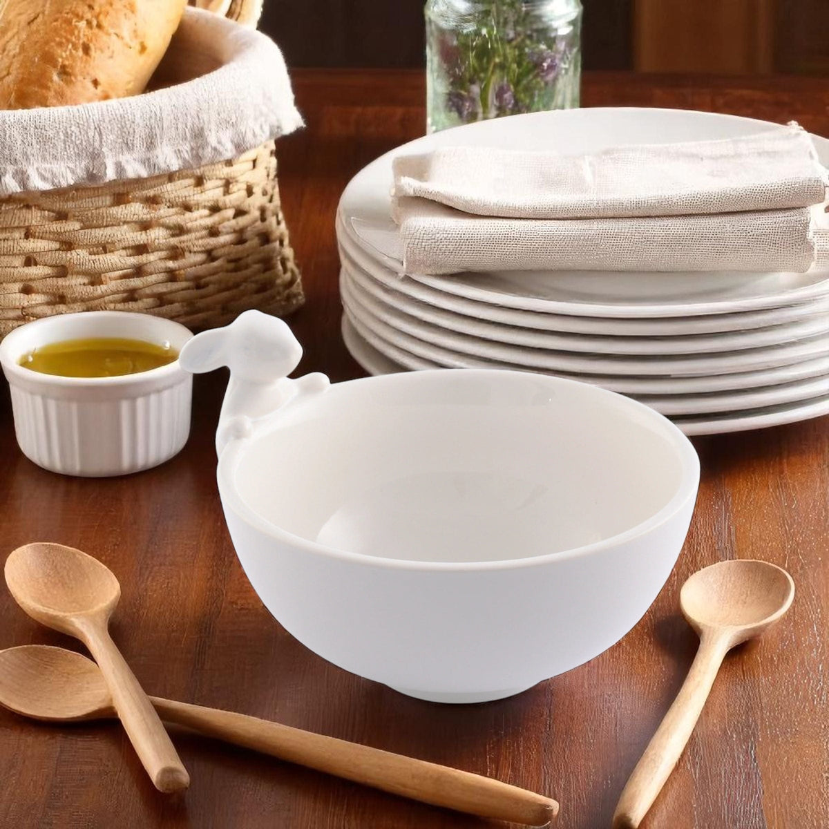 Arthur Court Bunny Porcelain Climbing Bunny Candy / Dip Bowl