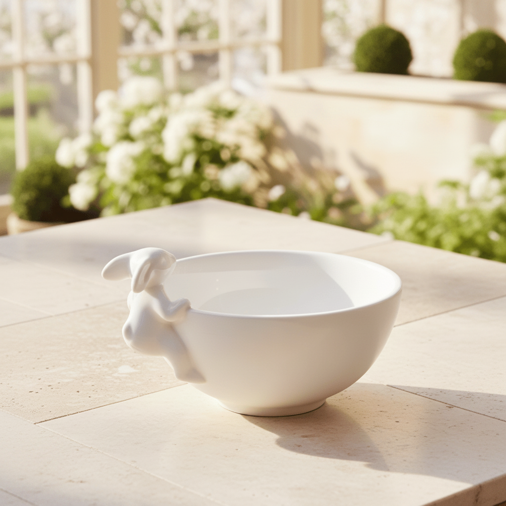 Arthur Court Bunny Porcelain Climbing Bunny Candy / Dip Bowl