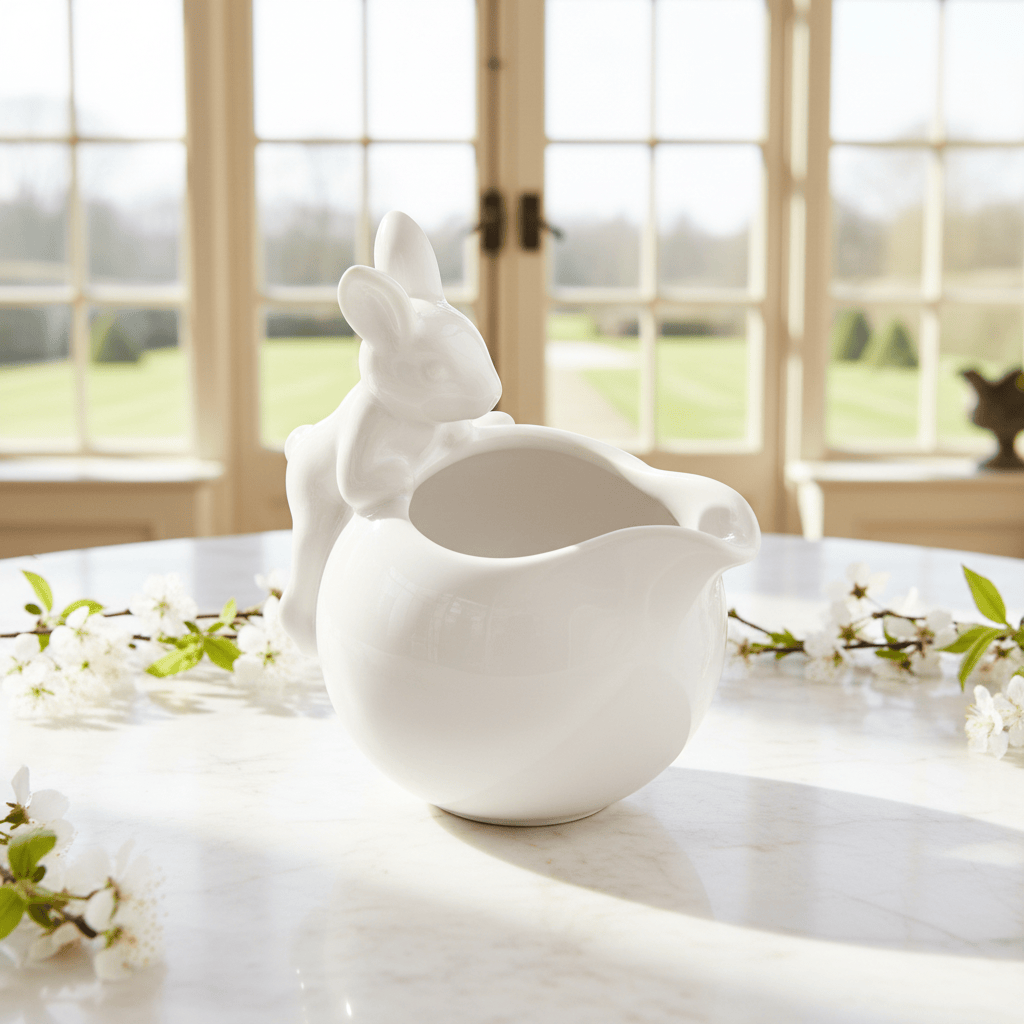 Arthur Court Bunny Porcelain Climbing Bunny Creamer