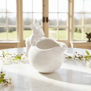 Arthur Court Bunny Porcelain Climbing Bunny Creamer