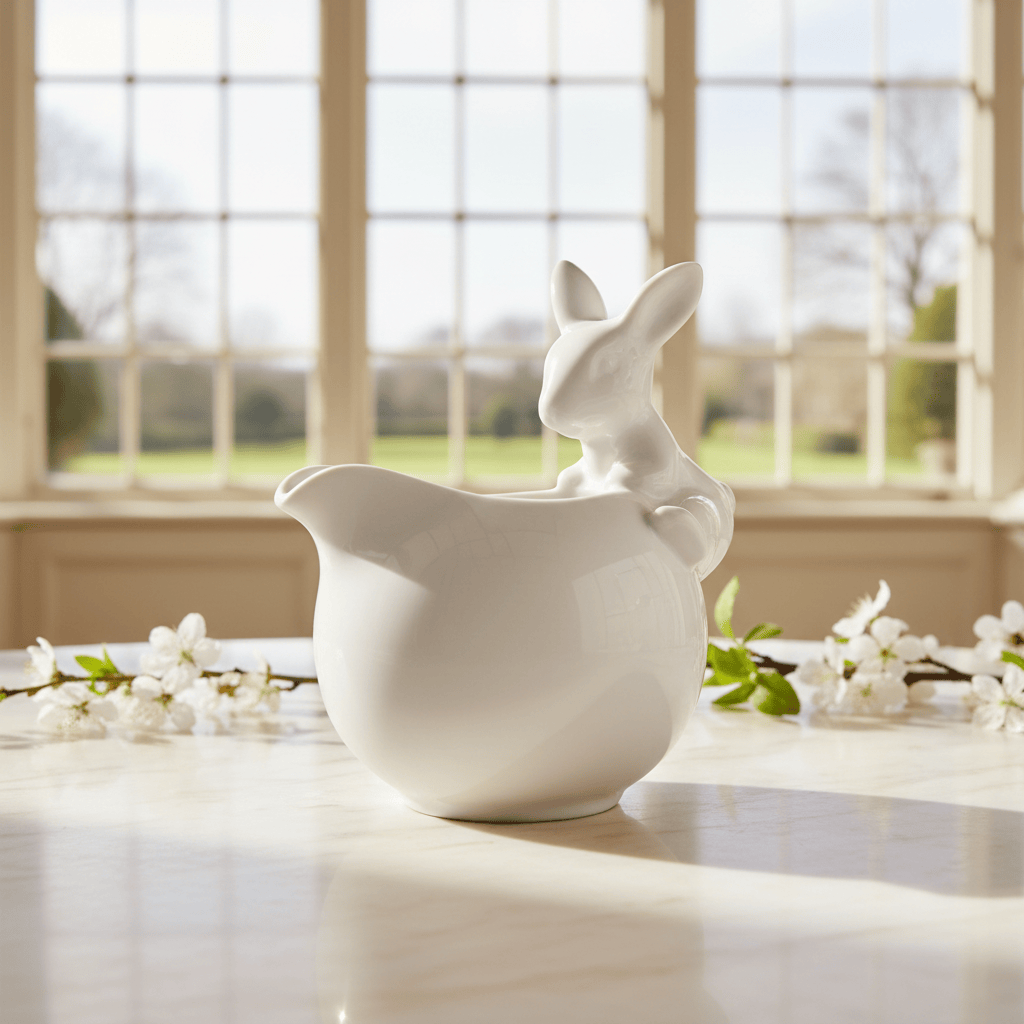 Arthur Court Bunny Porcelain Climbing Bunny Creamer