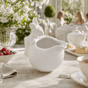 Arthur Court Bunny Porcelain Climbing Bunny Creamer