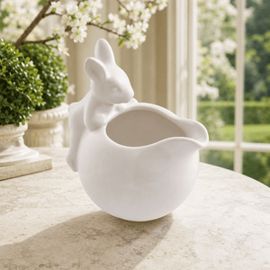 Arthur Court Bunny Porcelain Climbing Bunny Creamer