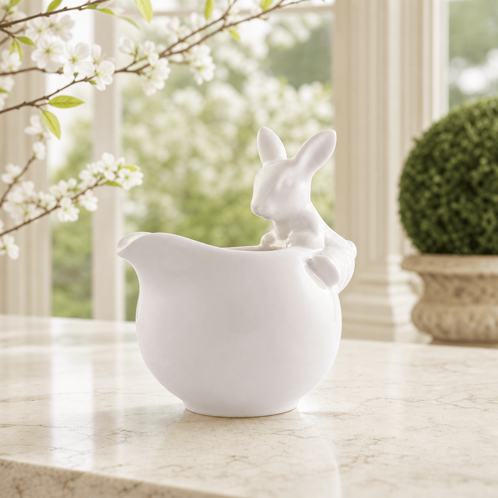 Arthur Court Bunny Porcelain Climbing Bunny Creamer