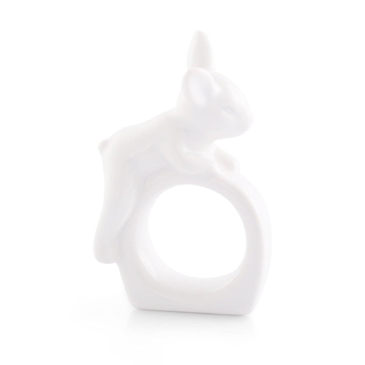 Arthur Court Bunny Porcelain Climbing Bunny Napkin Rings - Set of 4