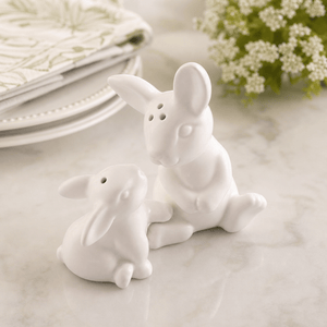 Arthur Court Bunny Porcelain Mother and Son Bunny Salt and Pepper