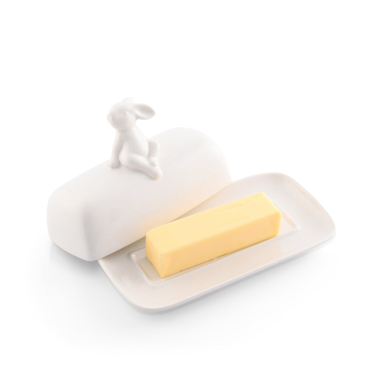 Arthur Court Bunny Porcelain Sitting Bunny Butter Dish