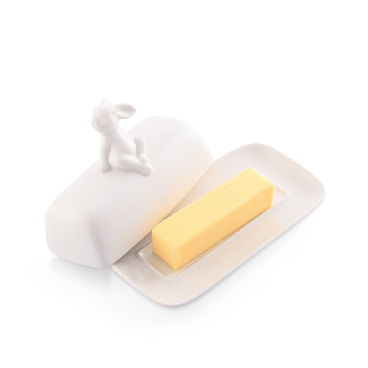 Arthur Court Bunny Porcelain Sitting Bunny Butter Dish