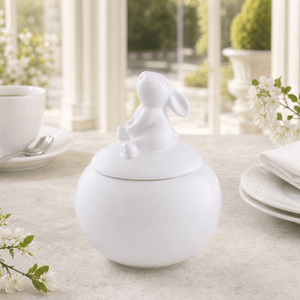 Arthur Court Bunny Porcelain Sitting Bunny Sugar Bowl