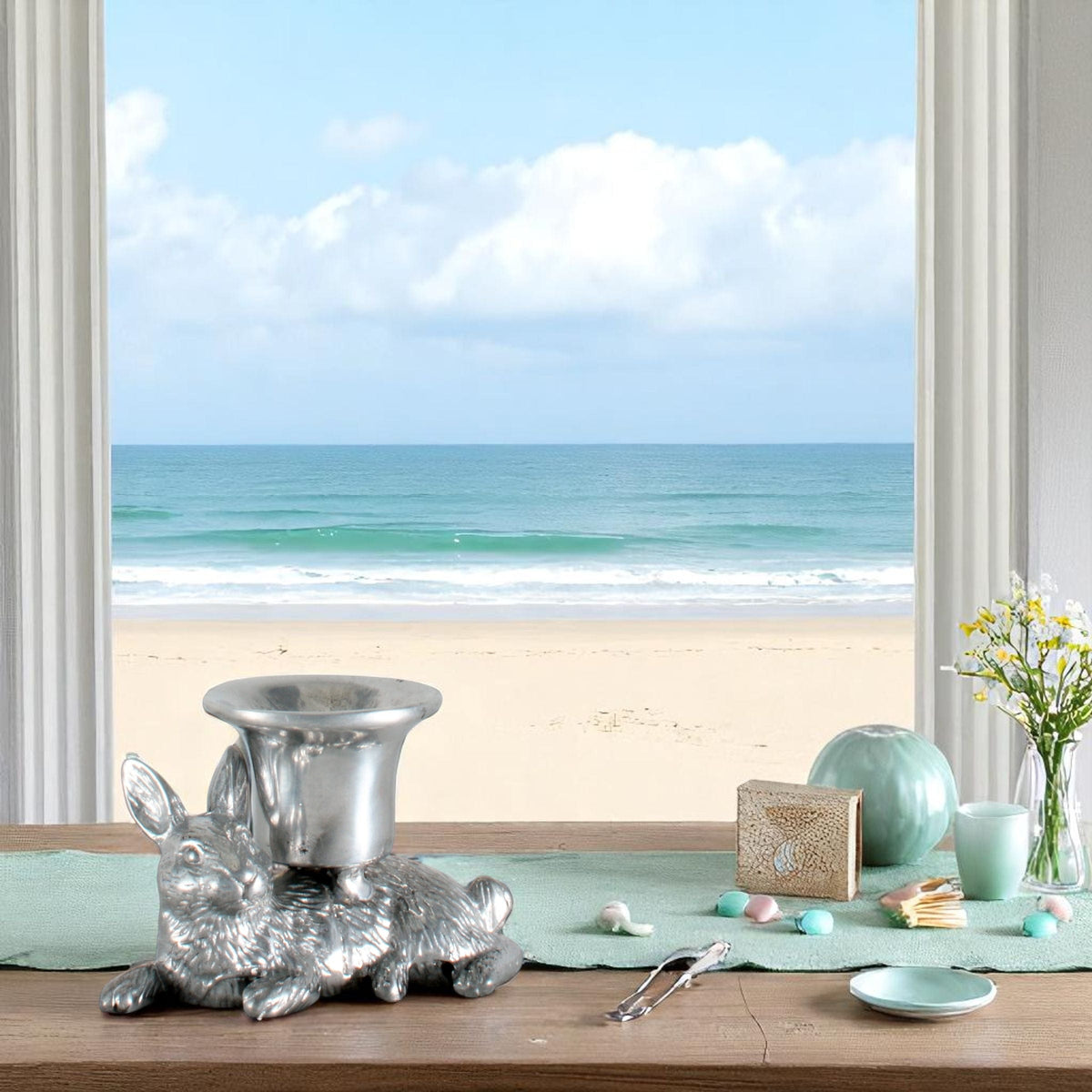 Arthur Court Bunny Rabbit candle holders