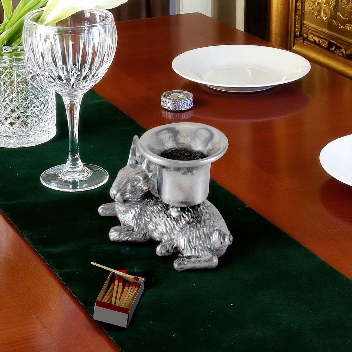 Arthur Court Bunny Rabbit candle holders