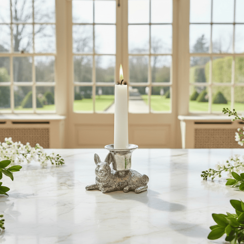 Arthur Court Bunny Rabbit candle holders