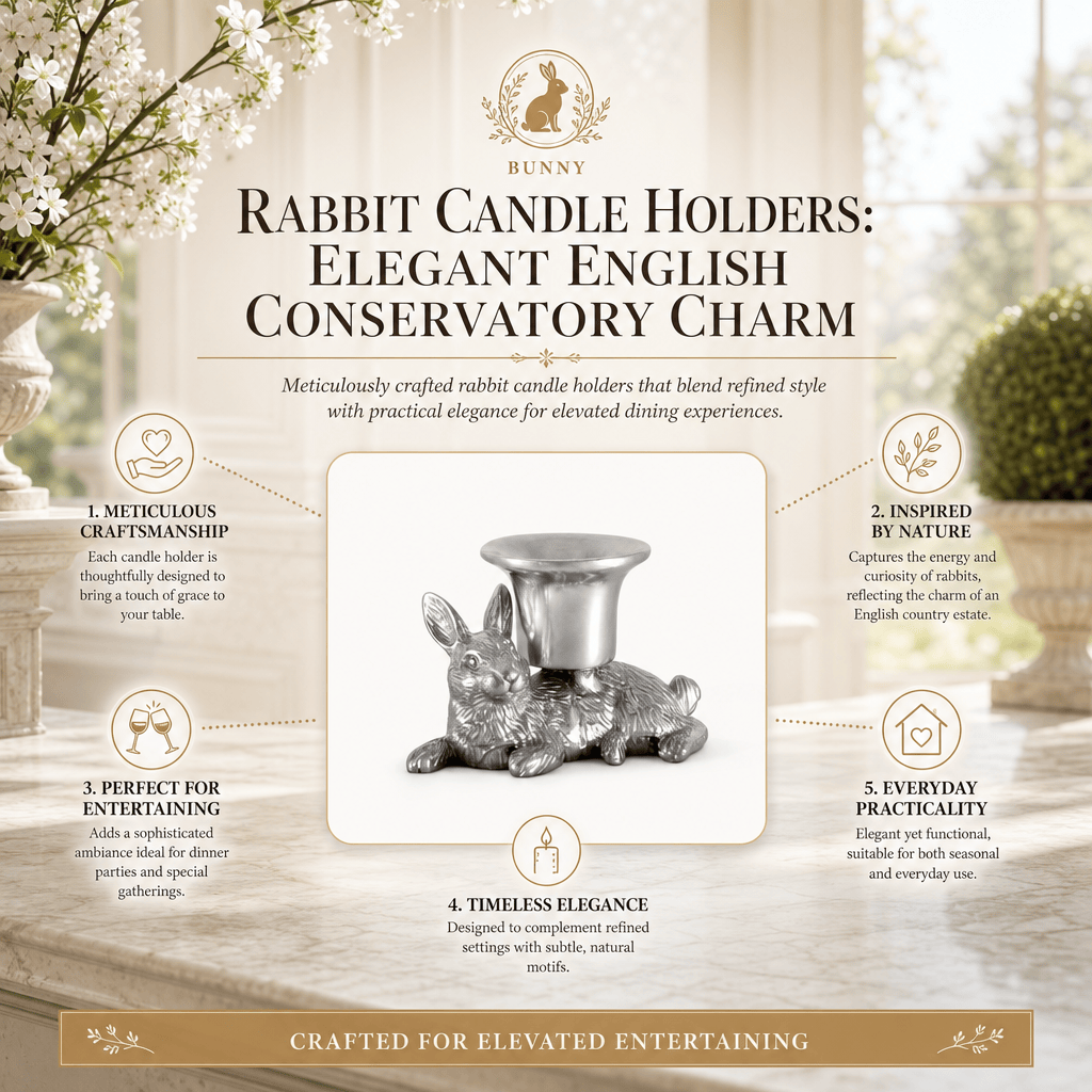 Arthur Court Bunny Rabbit candle holders