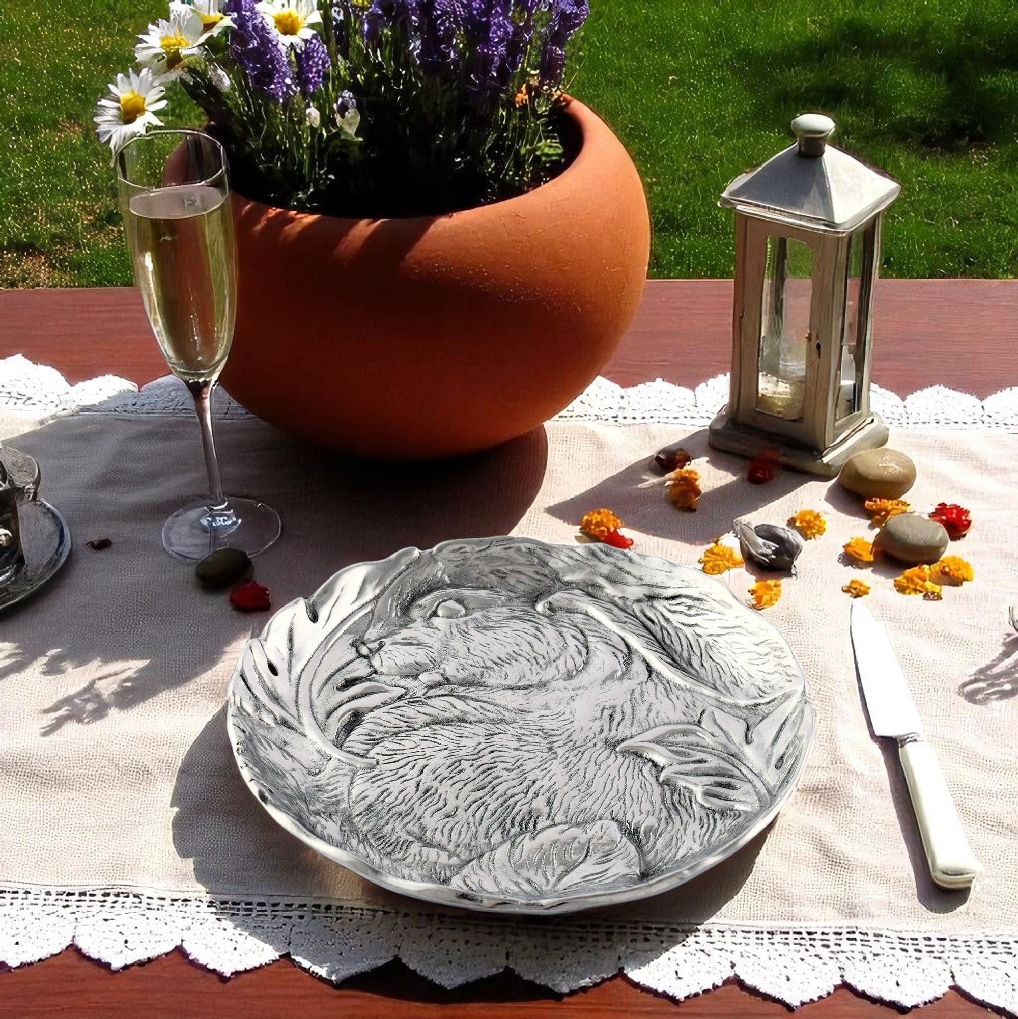 Arthur Court Bunny Rabbit Serving Plate