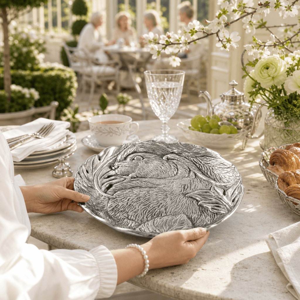 Arthur Court Bunny Rabbit Serving Plate