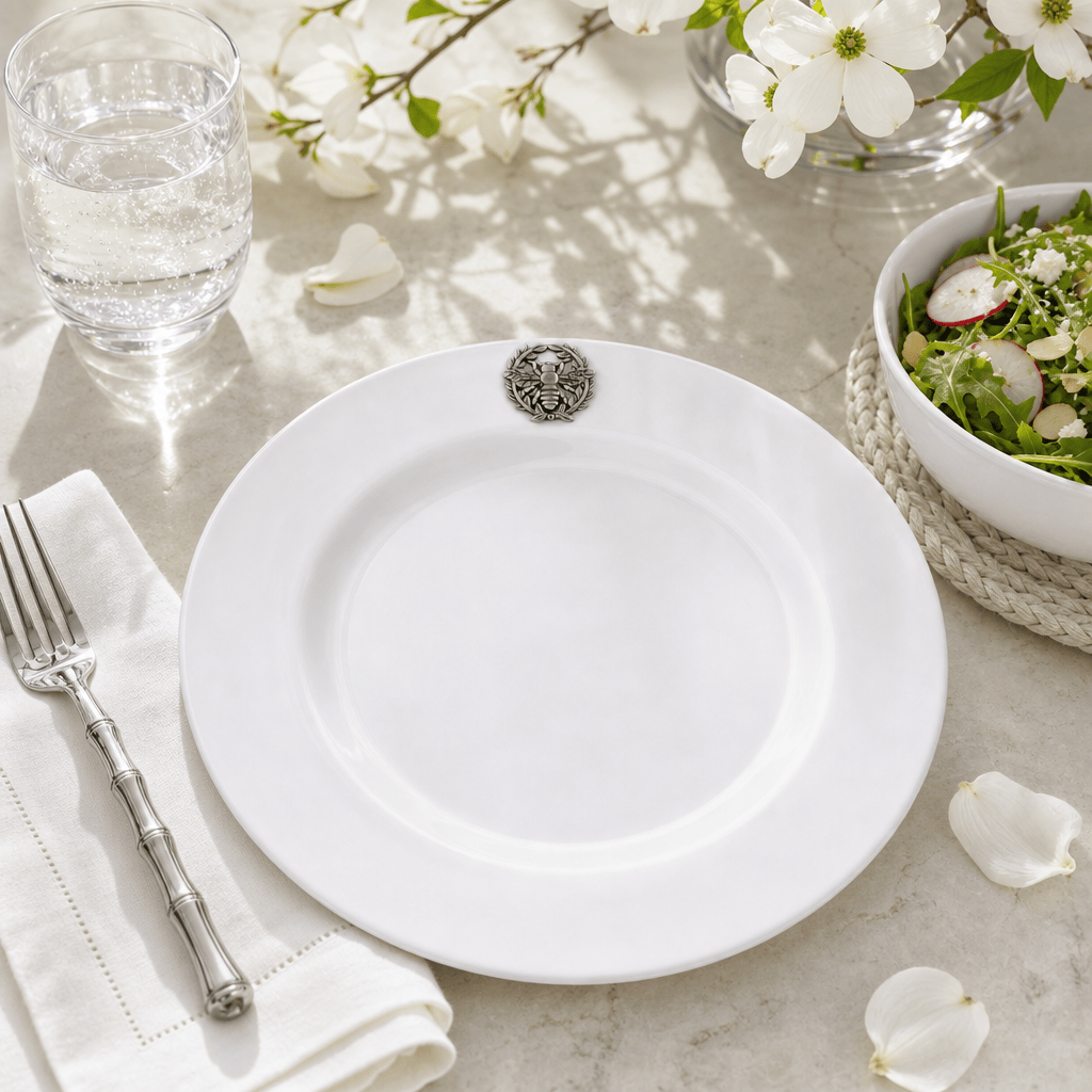 Arthur Court Butterfly Bee Melamine Lunch Plates - Set of 4