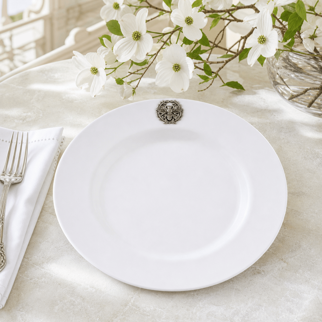 Arthur Court Butterfly Bee Melamine Lunch Plates - Set of 4
