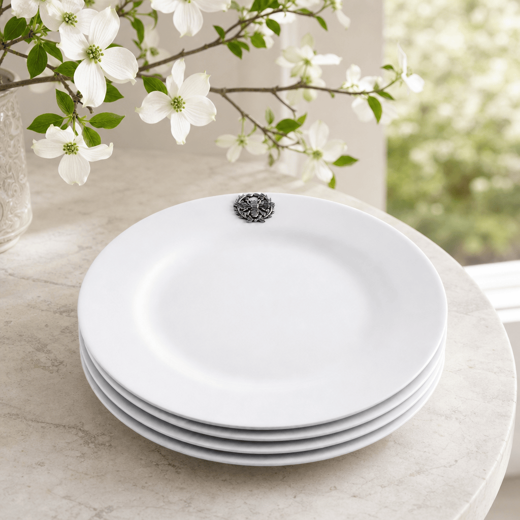 Arthur Court Butterfly Bee Melamine Lunch Plates - Set of 4