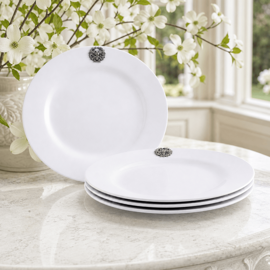 Arthur Court Butterfly Bee Melamine Lunch Plates - Set of 4