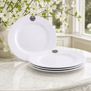 Arthur Court Butterfly Bee Melamine Lunch Plates - Set of 4