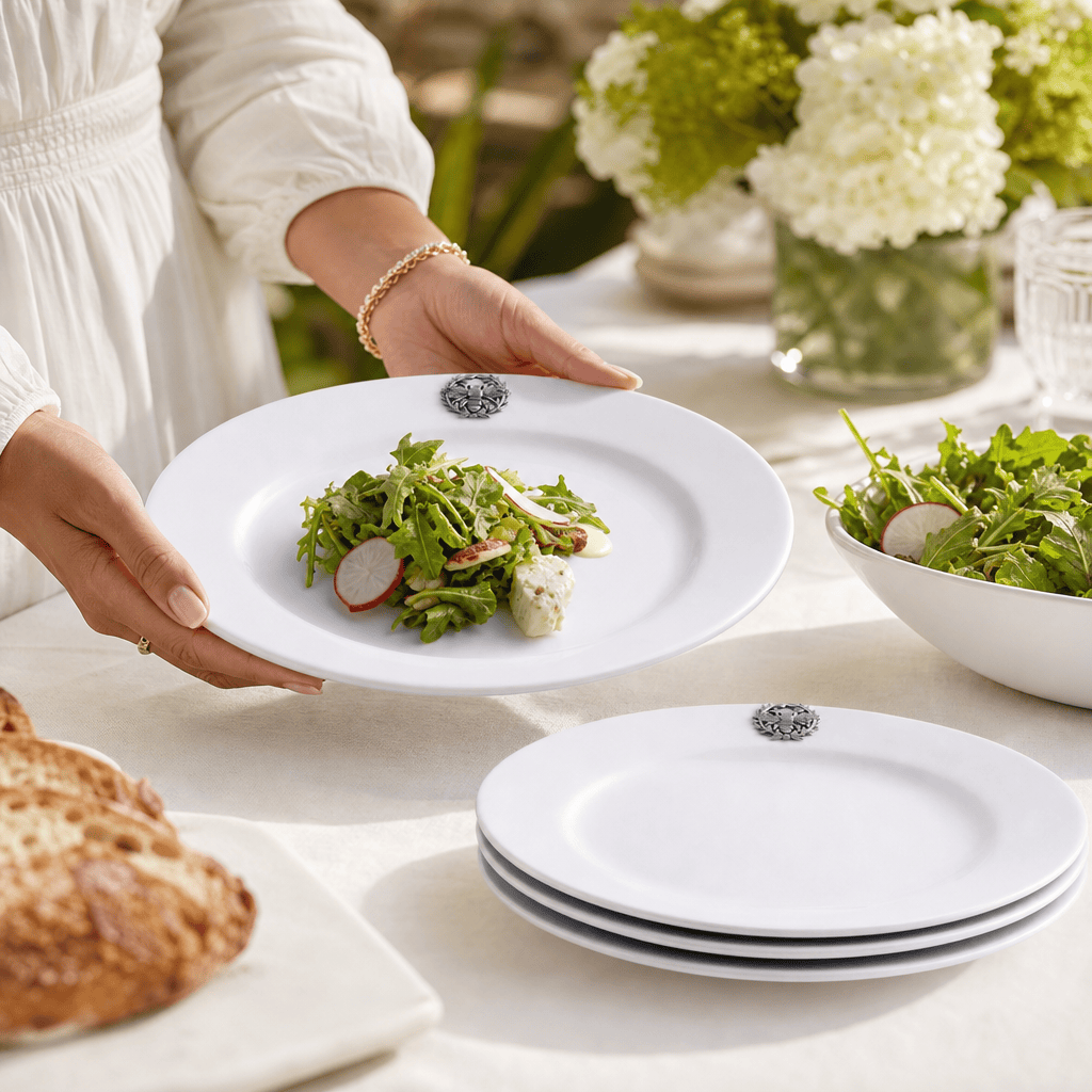 Arthur Court Butterfly Bee Melamine Lunch Plates - Set of 4