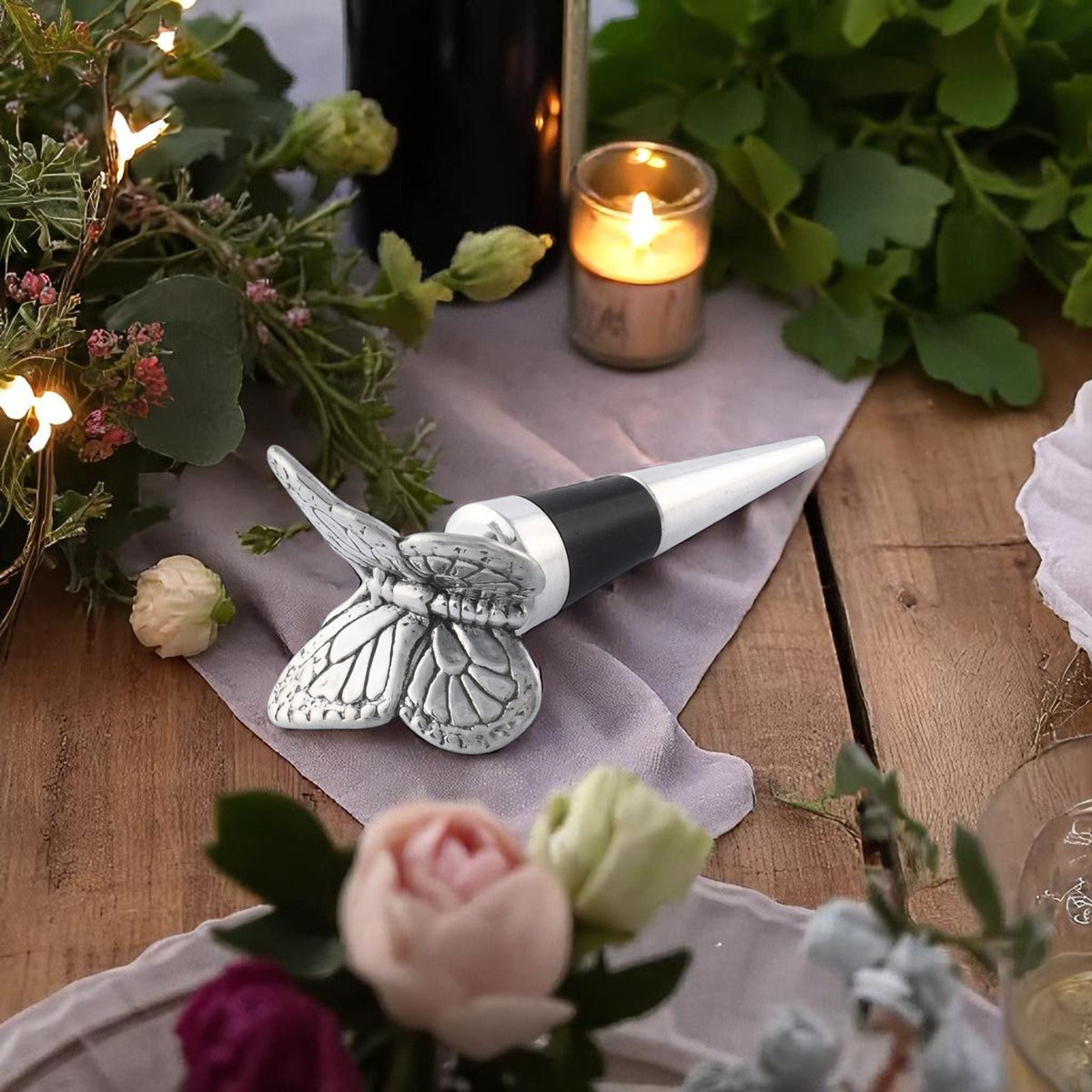 Arthur Court Butterfly Bottle Stopper - Butterfly